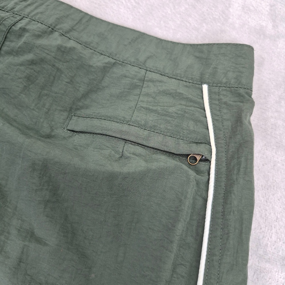 American Eagle Cargo Maxi Performance Green Nylon Skirt Piping Womens 6 (30) M - Picture 11 of 14